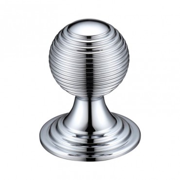Zoo Queen Anne Ringed Cabinet Knob FCH08CCP 38mm Polished Chrome