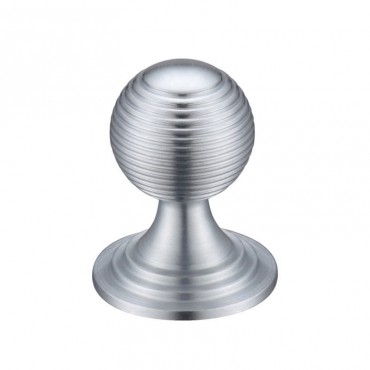 Zoo Queen Anne Ringed Cabinet Knob FCH08BSC 32mm Satin Chrome