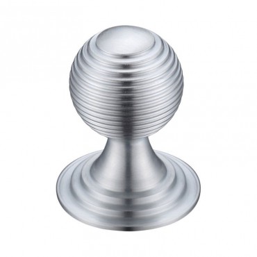 Zoo Queen Anne Ringed Cabinet Knob FCH08CSC 38mm Satin Chrome
