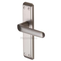 Marcus DEC3000-SN Deco Lever Lock Door Handles Satin Nickel 50.31