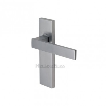 Marcus DEL6030-SC Delta Lever Bathroom Door Handles Satin Chrome