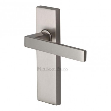 Marcus DEL6030-SN Delta Lever Bathroom Door Handles Satin Nickel