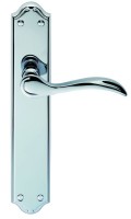 Carlisle Brass Door Handles DL290CP Madrid Lever Lock Polished Chrome 43.33
