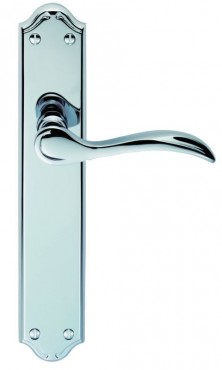 Carlisle Brass Door Handles DL290CP Madrid Lever Lock Polished Chrome