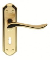 Carlisle Brass Door Handles DL450SBPB Lytham Lever Lock SBPB 35.62