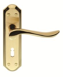 Carlisle Brass Door Handles DL451SBPB Lytham Lever Latch SBPB