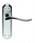 Carlisle Brass Door Handles DL451SCCP Lytham Lever Latch SCP/PCP 35.62