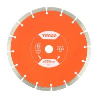 Timco Diamond Cutting Blade General Purpose Building Materials 230 x 22mm 12.18