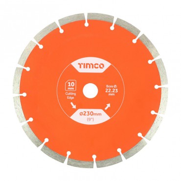 Timco Diamond Cutting Blade General Purpose Building Materials 230 x 22mm