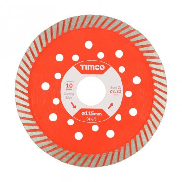 Timco Diamond Blade Premium Turbo Continuous 115mm x 22.2mm