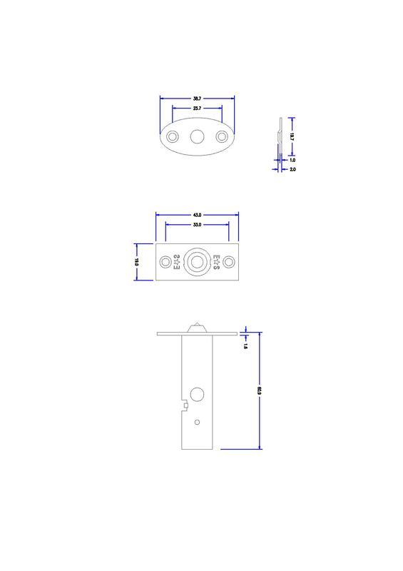 Eurospec DSB8225, Security Door Bolts & Key OR Key Only - 3 Finishes