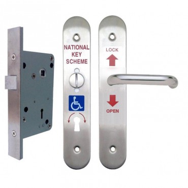 NKS Reversible Disabled Toilet Door Lockset