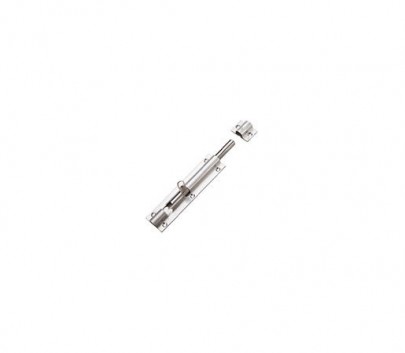 Door Bolt 150mm Straight Barrel Satin Stainless Steel