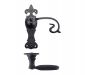 Foxcote Foundries FF312 Scroll Lever Latch Door Handles Black Antique