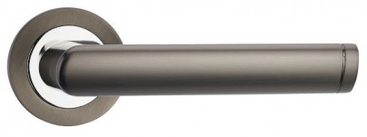 Door Handles on Rose Fortessa Spectre Gun Metal Grey & Polished Chrome