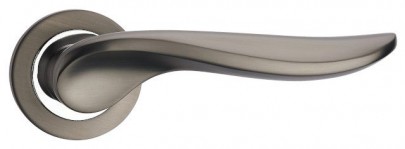 Door Handles on Rose Fortessa Vulcan Gun Metal Grey & Polished Chrome