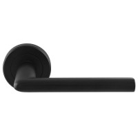 Serozzetta Dieci Door Handles on Rose SZR010MB Matt Black 14.50