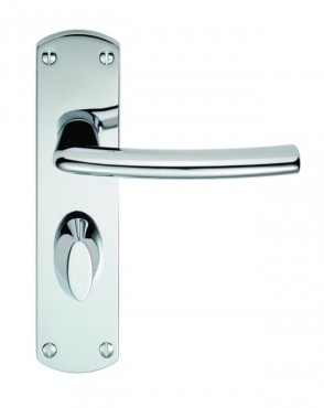Serozzetta Door Handles SZC023CP Dos Bathroom Lock Polished Chrome