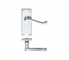 Project Door Handles Victorian Scroll Latch Polished Chrome £7.48