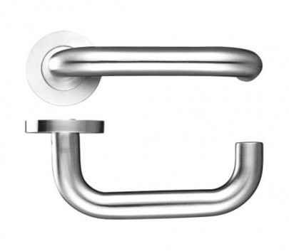 Zoo ZCS030PS 19mm RTD Lever on Rose Door Handles G304 Polished Stainless Steel