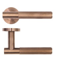 Door Handles Rosso Tecnica Orta Lever on Round Rose RT060PVDBZ Satin Bronze 51.99