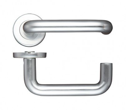 Zoo Contract 19mm Safety Lever Door Handles on Rose SAA