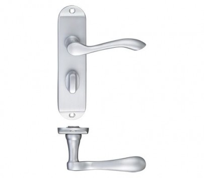 Project Door Handles Arundel Bathroom Lock Satin Chrome