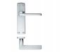 Zoo Door Handles Leon Lever Latch on Backplate Satin Chrome