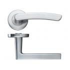 Zoo Door Handles Santiago Lever on Push on Rose Satin Chrome 19.89