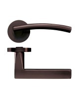 Door Handles Stanza Amalfi Lever on Round Rose Etna Bronze ZPZ080-ETB 17.24