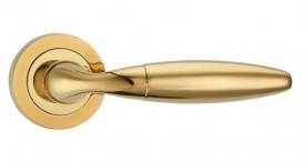 Door Handles on Rose Fortessa Bulbus PVD Brass 23.08