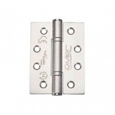 Vier Thrust Bearing Butt Hinge Grade 14 102mm x 76mm Satin Stainless Steel Sold in singles