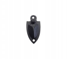 Foxcote Foundries FF04 Shield Standard Key Escutcheon with Cover Black Antique 3.32