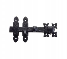 Foxcote Foundries FF55 Door Latch Set Black Antique 10.75