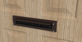 Stormguard Brush Letter Plate Draught Excluder with Flap Brown £9.84
