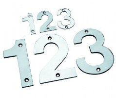 Door Number Steelworx NUM10100BSS 100mm No 0 Polished Stainless Steel 9.04