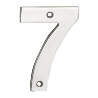 Door Number Steelworx NUM10107BSS 100mm No 7 Polished Stainless Steel 9.04