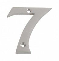 75mm Door Number 7 Satin Chrome 4.32