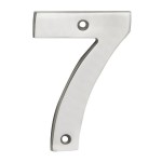 Door Number Steelworx NUM10107SSS 100mm No 7 Satin Stainless Steel 7.20