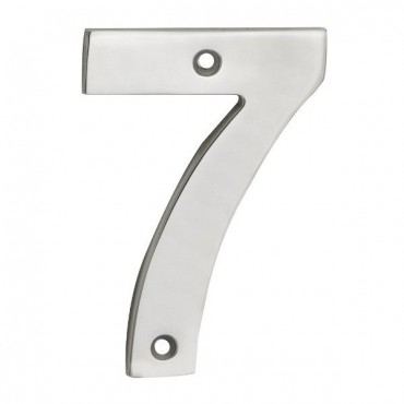 Door Number Steelworx NUM10107SSS 100mm No 7 Satin Stainless Steel