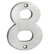 Satin Stainless Steel House Numbers