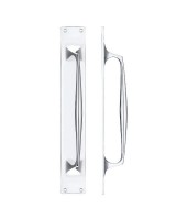 Pull Handle on Backplate Pub Style 425mm x 60mm Fulton & Bray FB112BCP Polished Chrome £72.68