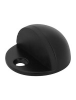 Door Stop Oval Floor Mounted Matt Black 4.44