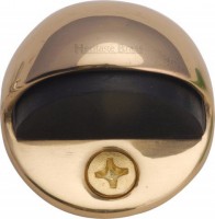 Oval Floor Mounted Door Stop Heritage Brass V1080-PB Polished Brass 4.27