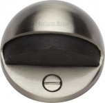 Oval Floor Mounted Door Stop Heritage Brass V1080-SN Satin Nickel 5.62