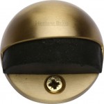 Oval Floor Mounted Door Stop Heritage Brass V1080-SB Satin Brass 6.43