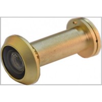 D&E FD30 Fire Rated Door Viewer & Cover Satin Brass 200 Degree 35-55mm 26.50