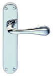 Carlisle Brass Door Handles EL21CP Euroline Astro Lever Lock Polished Chrome 53.71