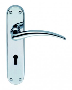 Carlisle Brass Door Handles EL61SC Euroline Wing Lever Latch Satin Chrome