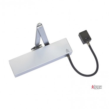 Arrow Electromagnetic Hold Open Door Closer SSS with Matching Arm 614UEM